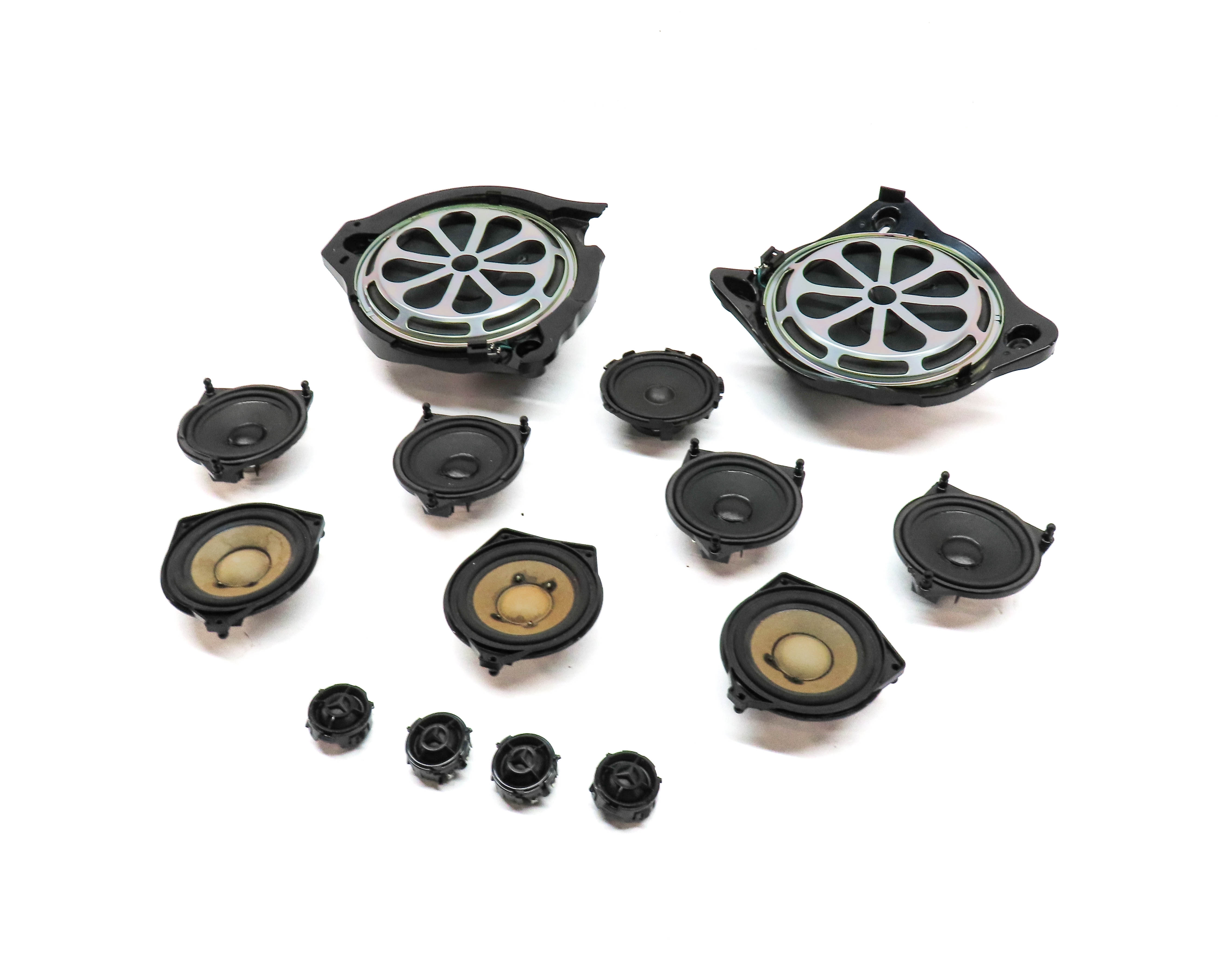 2015 MERCEDES C300 (W205) RADIO AUDIO BURMESTER SOUND SYSTEM SPEAKER SET/14 — exact item pictured